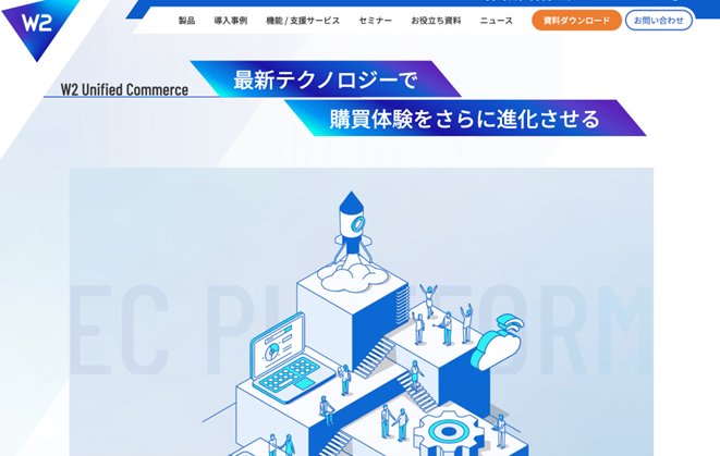 W2 UnifiedのサイトTOPの画像