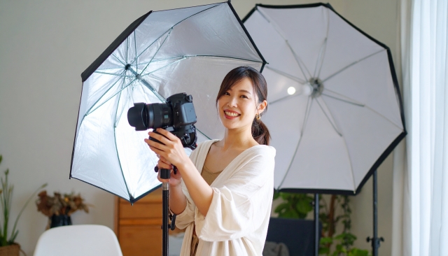 商品撮影のカメラマン
