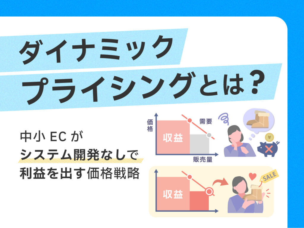 ダイナミックプライシングとは?中小ECがシステム開発なしで利益を出す価格戦略