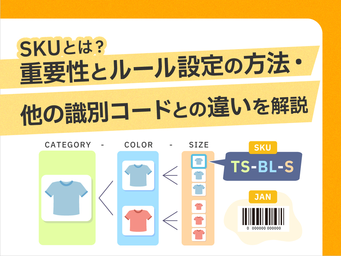 サムネイル画像： SKUとは？重要性とルール設定の方法・他の識別コードとの違いを解説